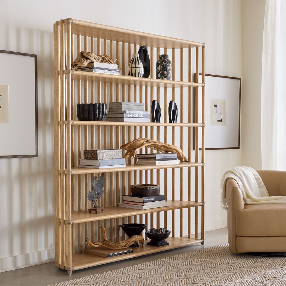 Bookcases & Etageres Solace Slatted Bookcase - Light Wood
