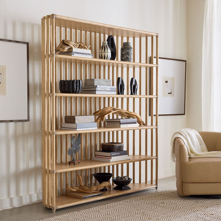 Bookcases & Etageres Solace Slatted Bookcase - Light Wood