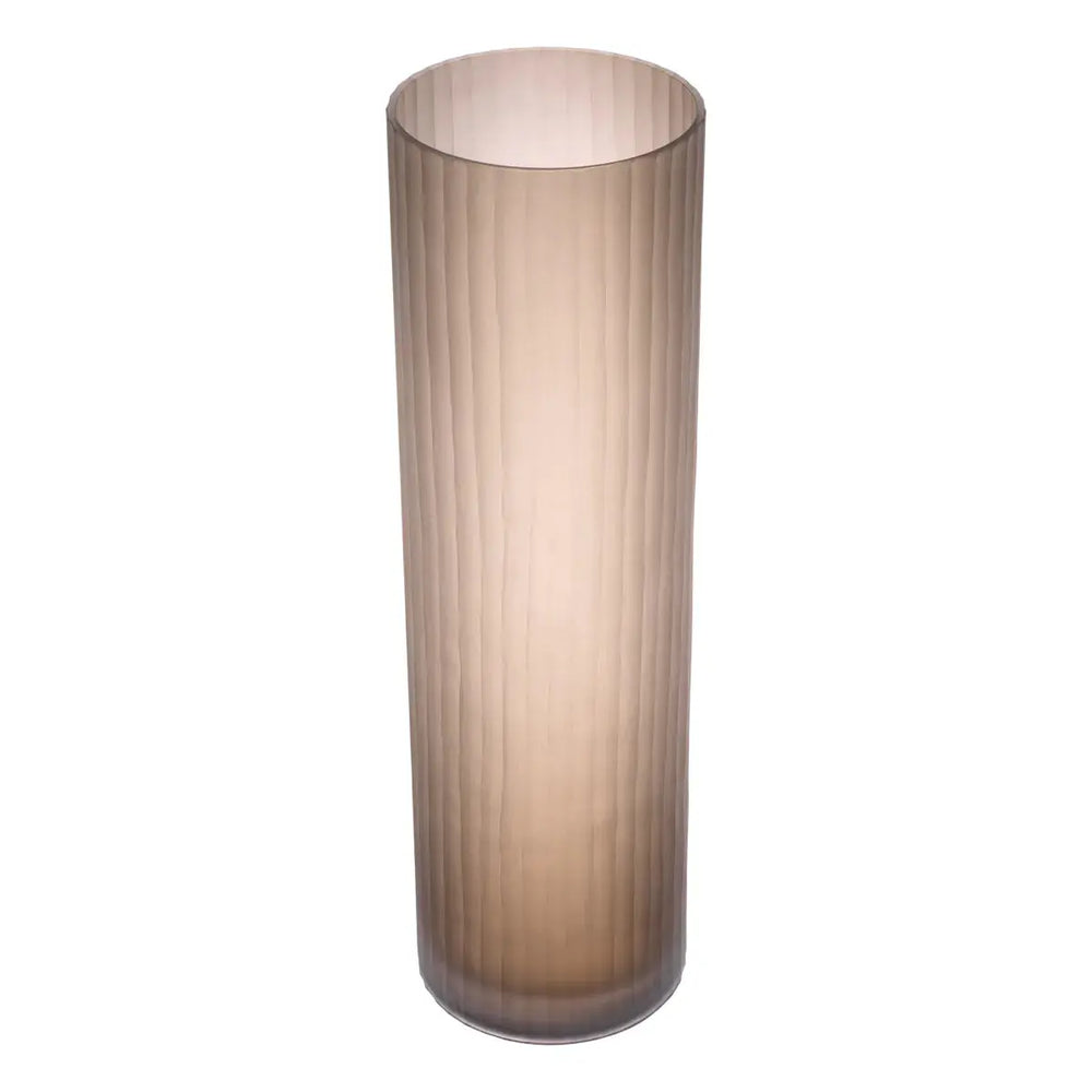Vase Haight L Frosted Brown Glass - image 2