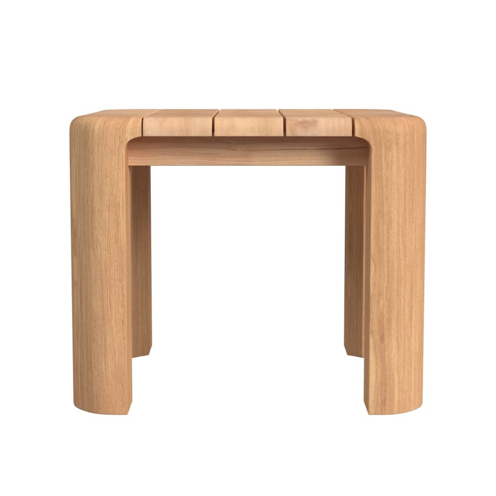 Outdoor Side Tables Natural Teak End Table
