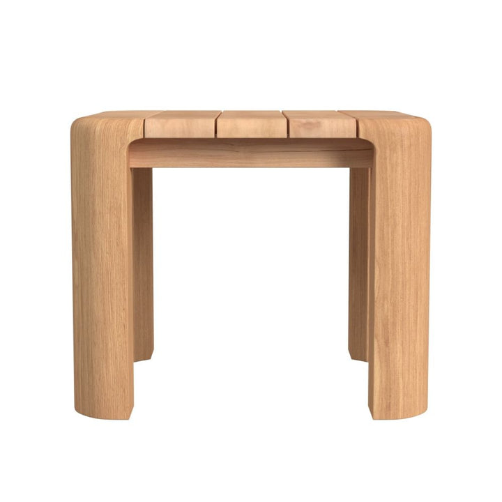 Outdoor Side Tables Natural Teak End Table