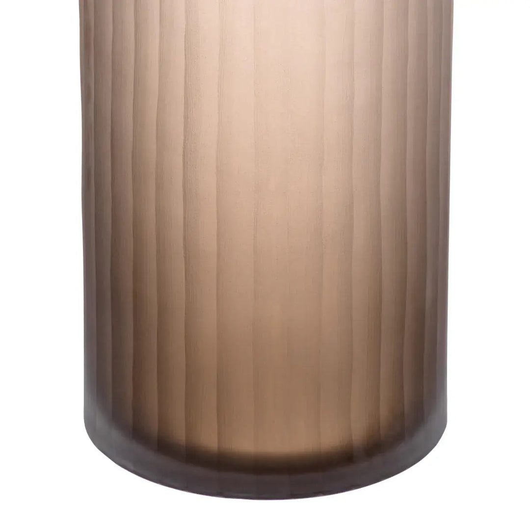Vase Haight L Frosted Brown Glass - image 3