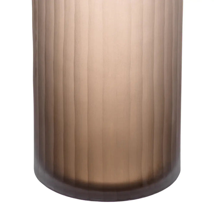 Vase Haight L Frosted Brown Glass - image 3