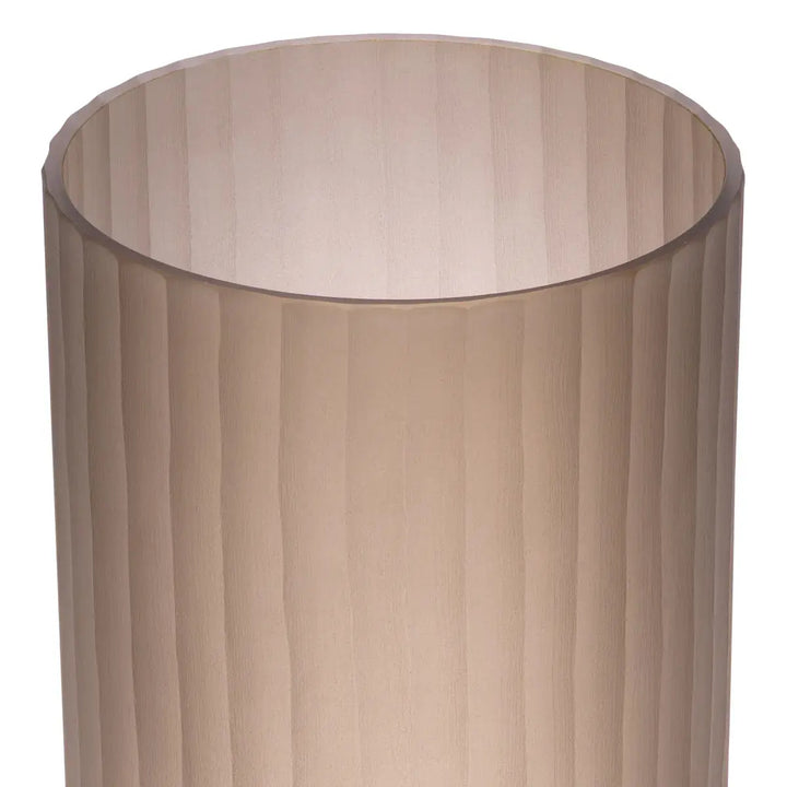Vase Haight L Frosted Brown Glass - image 4