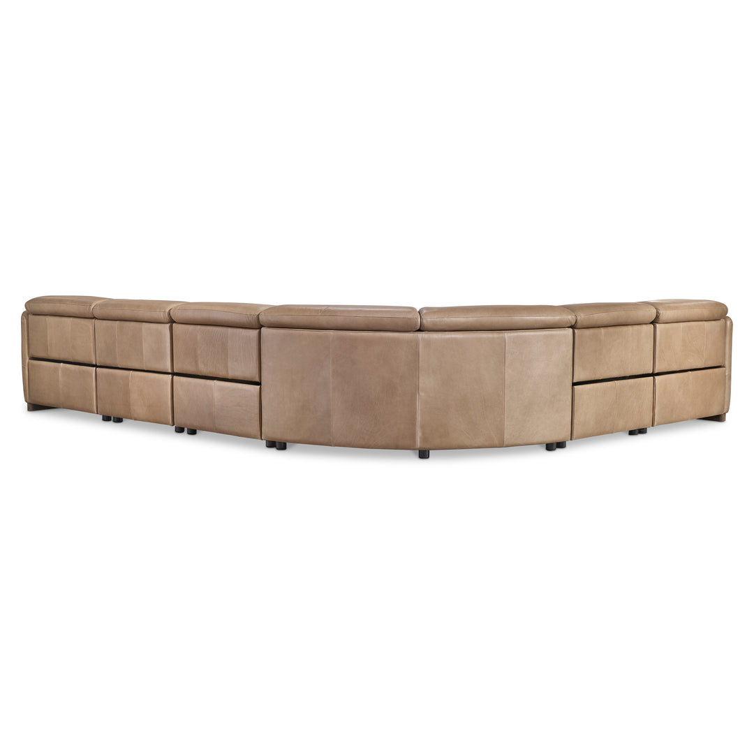 Alta 6-Piece Leather Power Motion Sectional Recliner