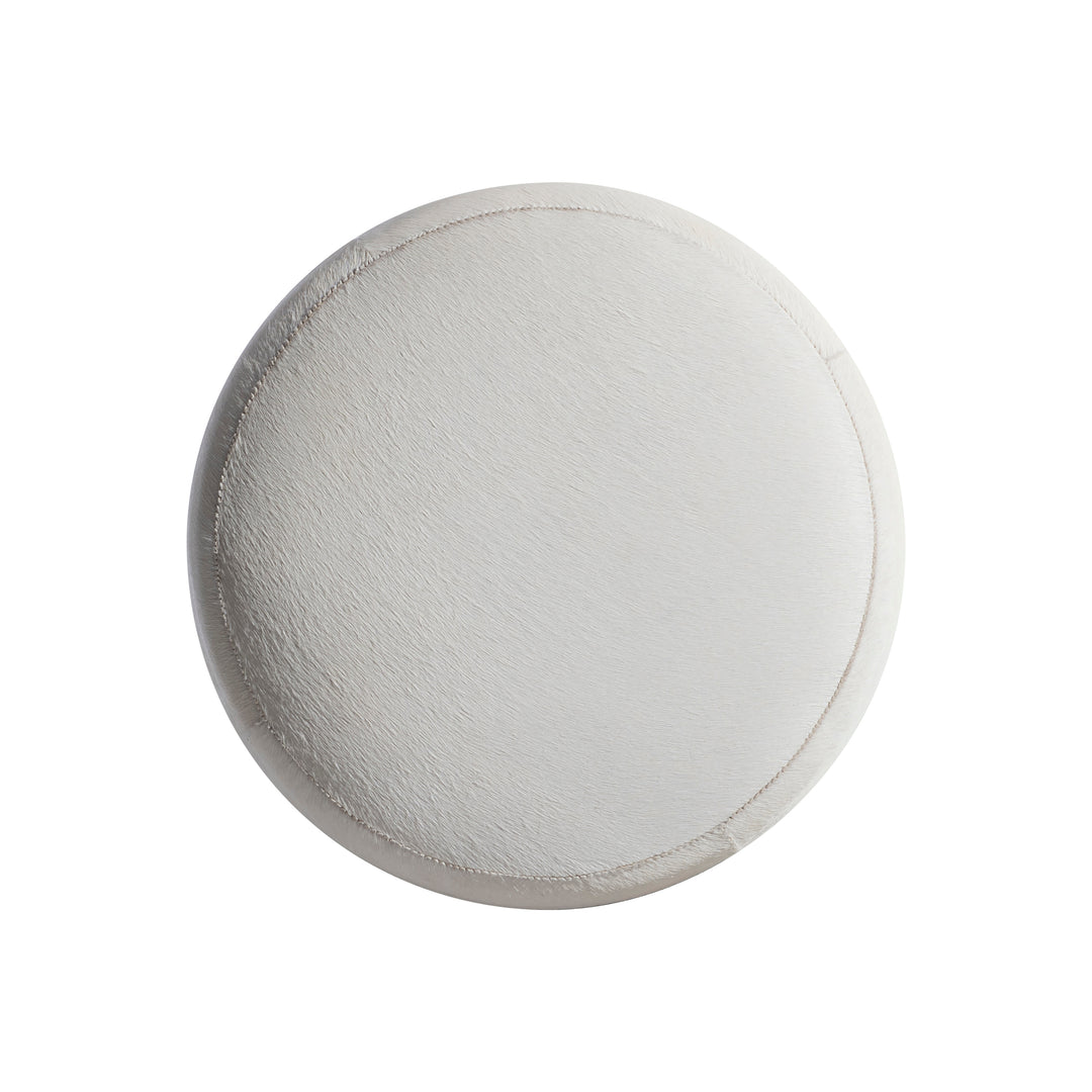 Ash Fabric Ottoman