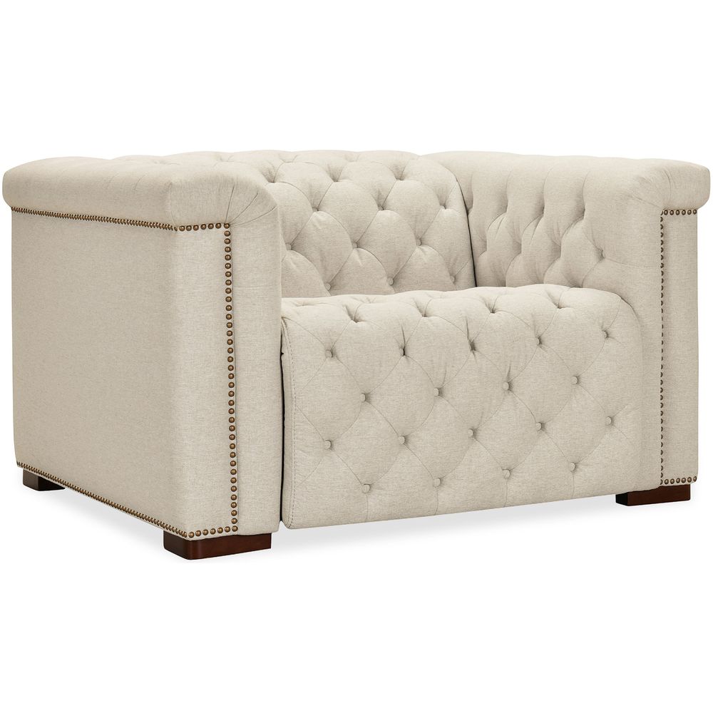 Lounge Chairs: Recliners Vanguard Deux Power Recliner with Power Headrest - Beige