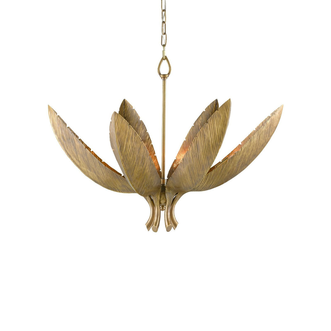 Bird of Paradise Brass Chandelier