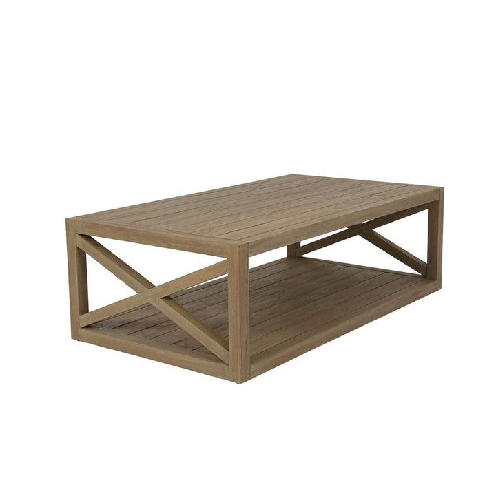 Outdoor Coffee Tables Coastal Teak X Outdoor Coffee Table