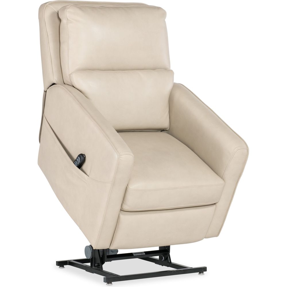 Flynn Power Recliner w/ Power Headrest, Lumbar, and Lift - Beige