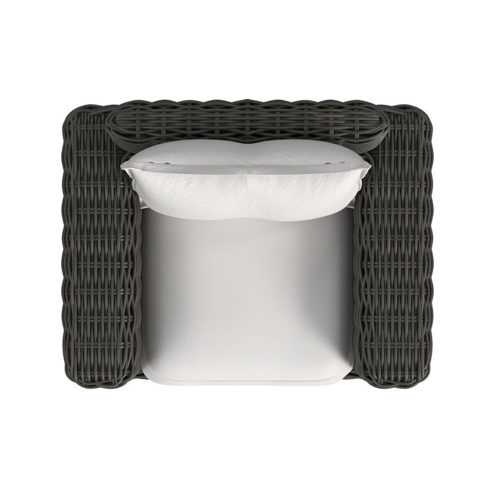 Cabo Oversized Club Chair in Soothe Pearl w/ Flange Welt