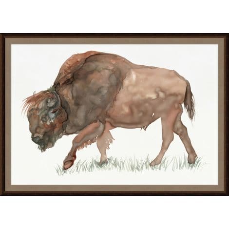 Oversized Range Buffalo 1-Wendover-WEND-WAN1031-Wall Art-1-France and Son