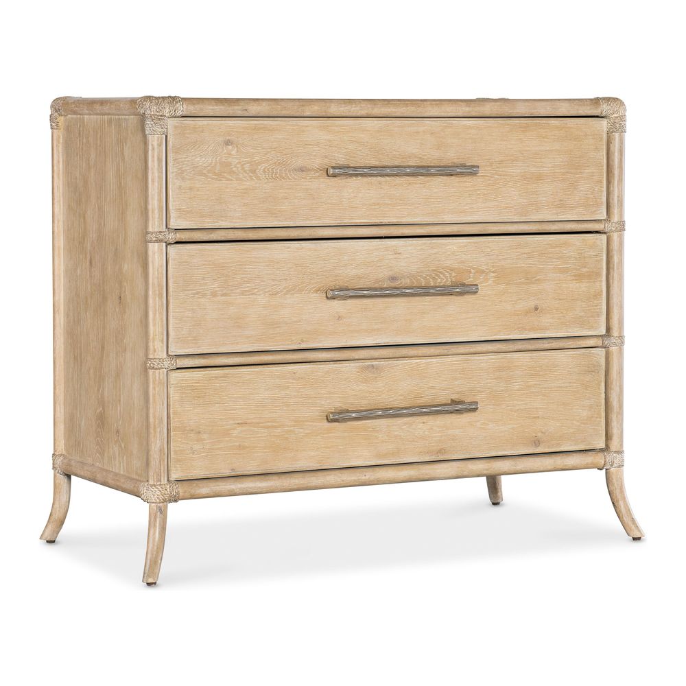 Dressers & Chests Solace Pole Rattan Chest - Light Wood
