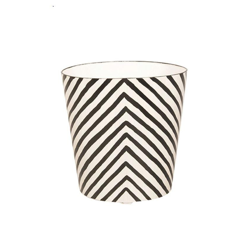 Oval Wastebasket Zebra