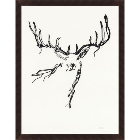Deer Sketch-Wendover-WEND-WCC0001-Wall Art-1-France and Son