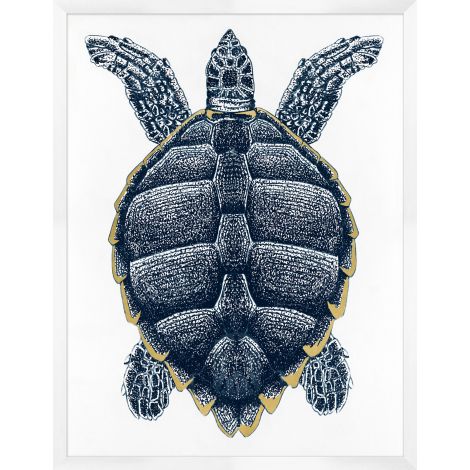 Sea Turtle with Gold Leaf 2