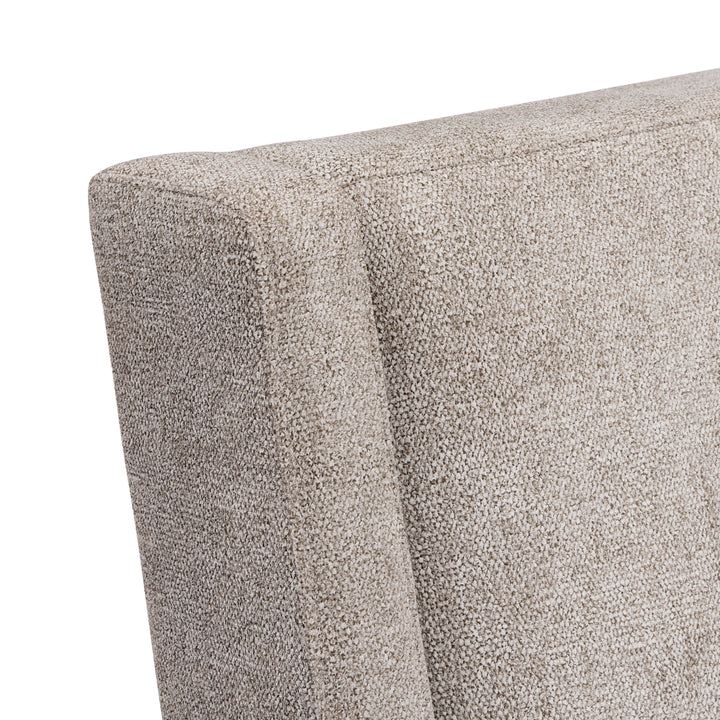 Linea Side Chair in Cerused Greige Finish