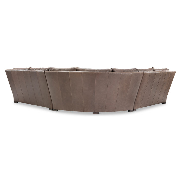 Keirnan 3-Piece Leather Sectional