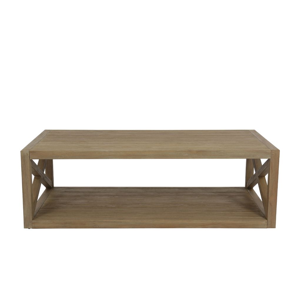 Outdoor Coffee Tables Coastal Teak X Outdoor Coffee Table