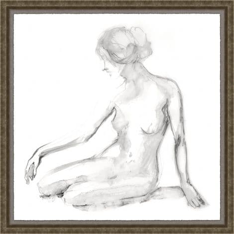 Seated Woman-Wendover-WEND-WFG1124-Wall Art-1-France and Son