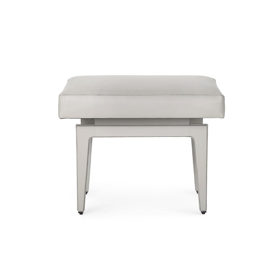 Winston Stool, Gray Leather