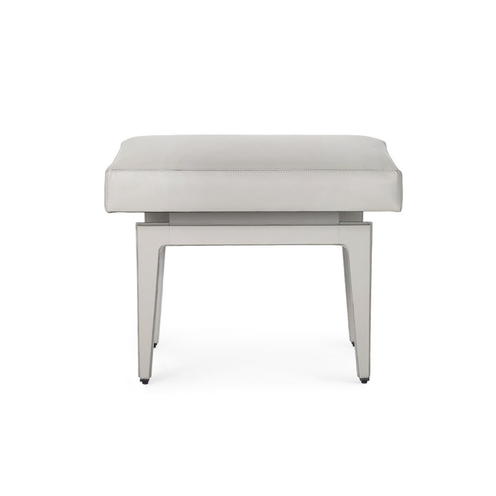 Winston Stool, Gray Leather