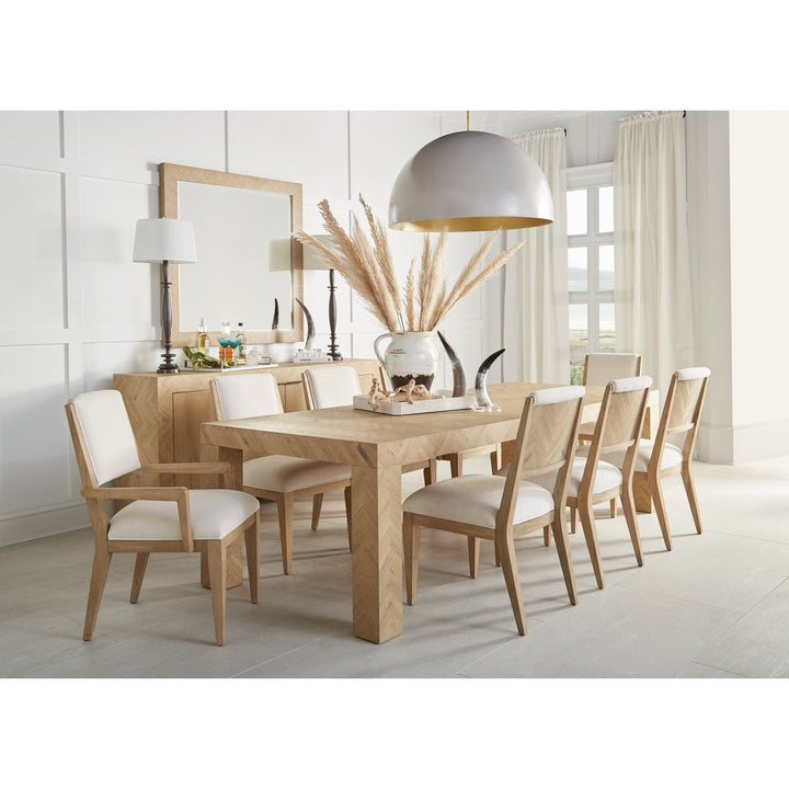 Garrison Rectangular Leg Dining Table - Washed Oak