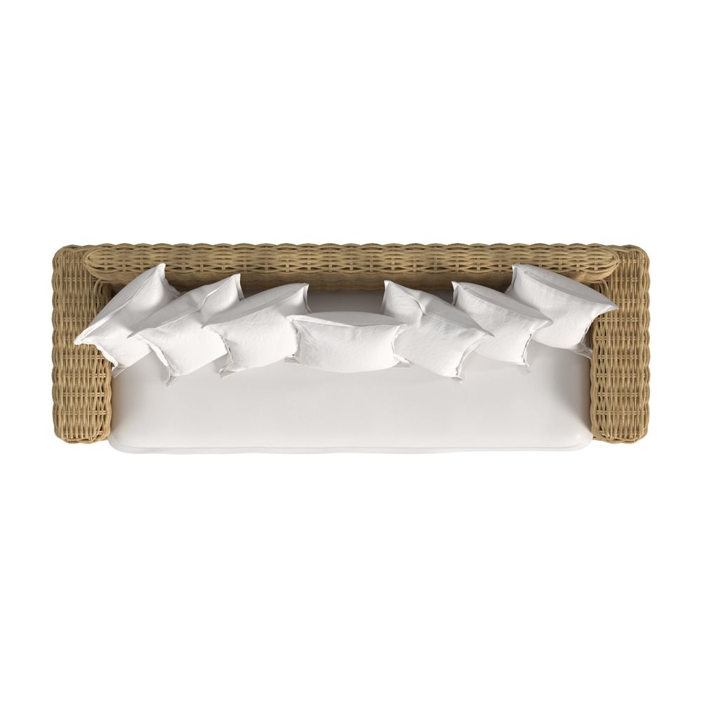 Playa Sofa in Soothe Pearl w/ Flange Welt