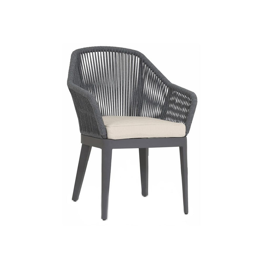 Outdoor Dining Chairs Milano Dining Chair in Echo Ash w/ Self Welt