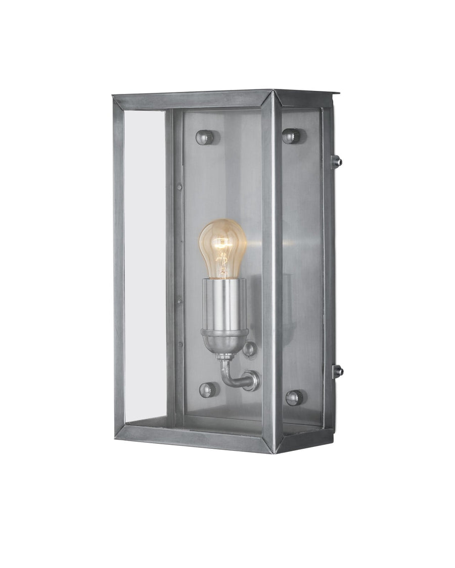 Outdoor Wall Sconces Royster Silver Outdoor Wall Sconce