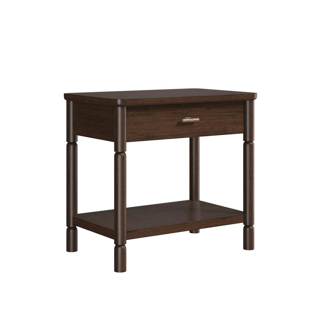 Verge Open Nightstand — Handcrafted Walnut