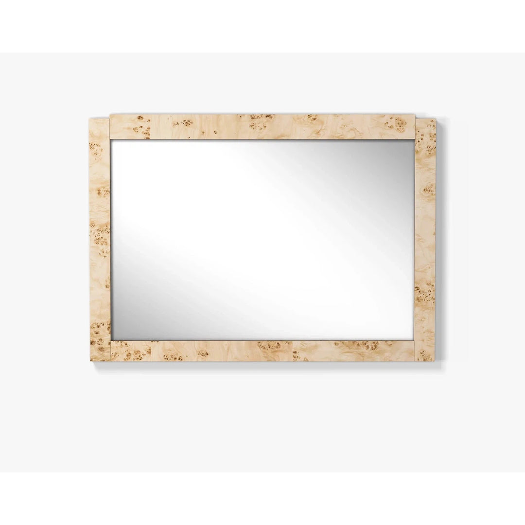 Wesley Burl Wall Mirror - Light Burl