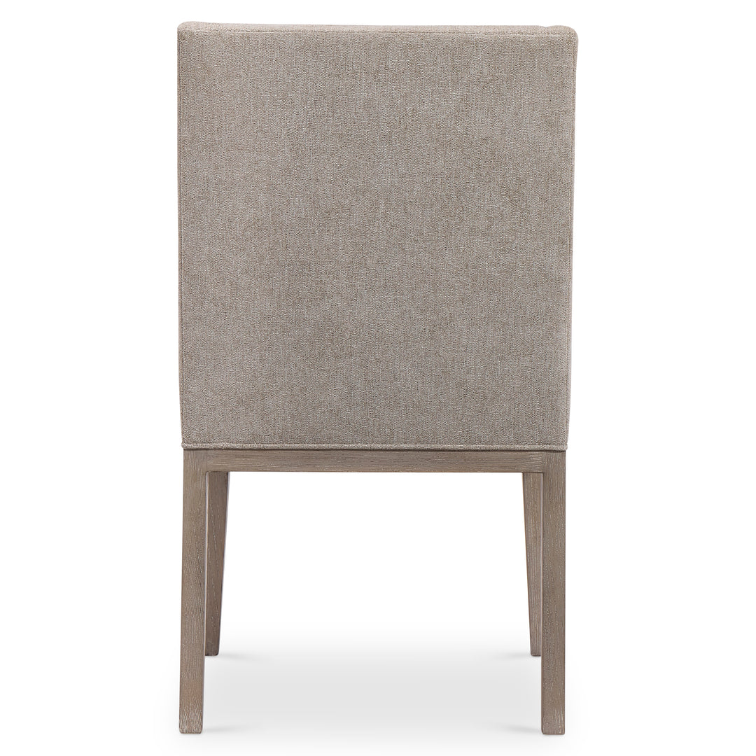 Linea Side Chair in Cerused Greige Finish