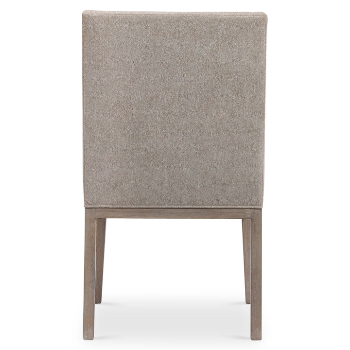 Linea Side Chair in Cerused Greige Finish