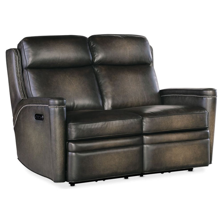 Sofas: Recliners Tennyson Power Loveseat with Power Headrest - Grey