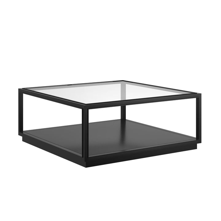 Glaze Square Cocktail Table Onyx