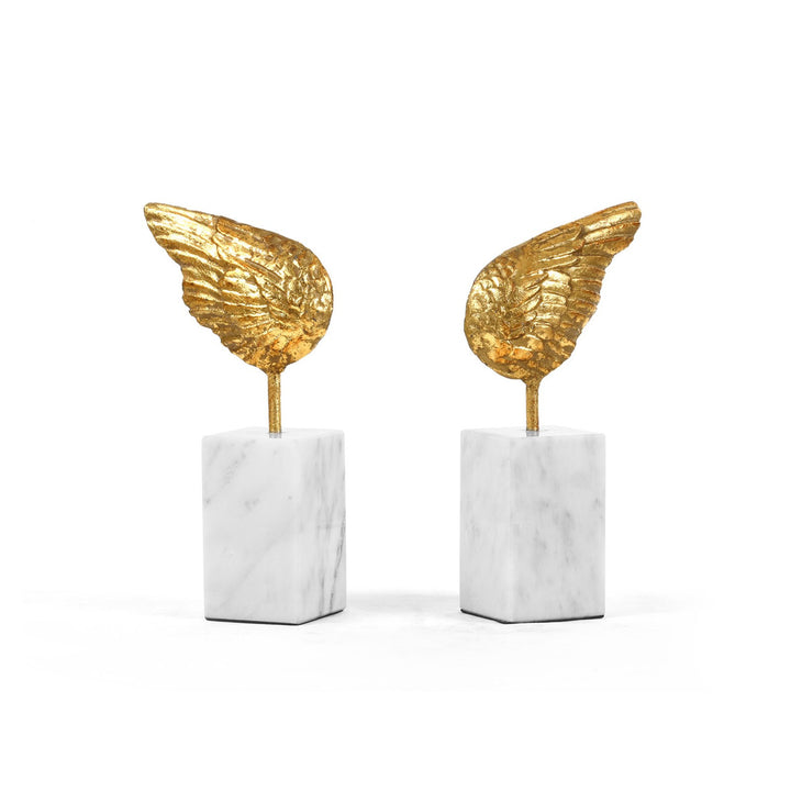 Wings Statue (Pair), Gold Leaf