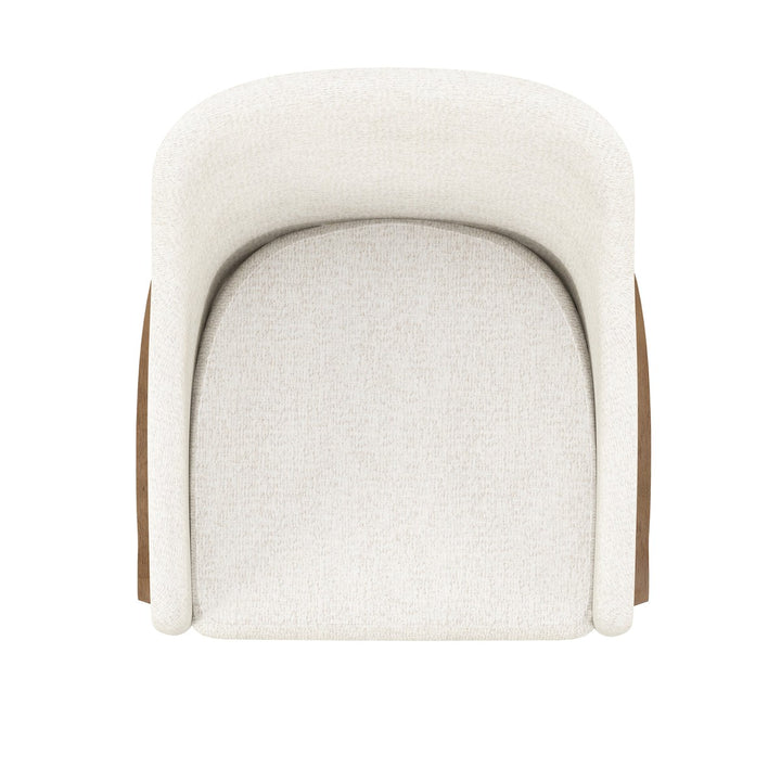 Portico Upholstered Arm Chair - Brown, White