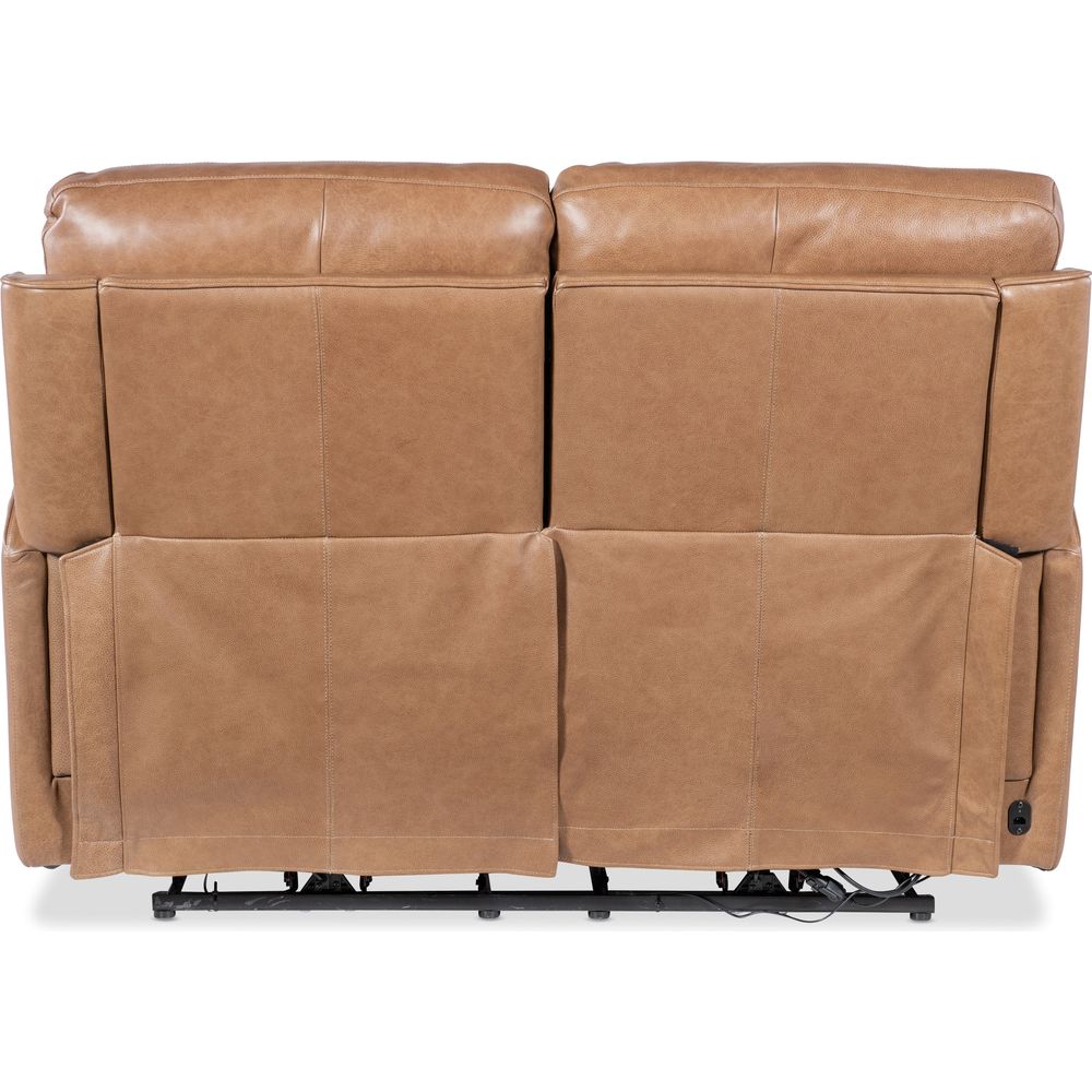 Twain Zero Gravity Power Loveseat w/Power Headrest and Lumbar - Brown