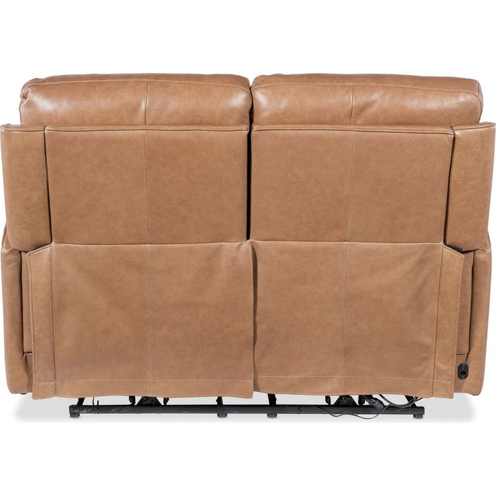 Twain Zero Gravity Power Loveseat w/Power Headrest and Lumbar - Brown