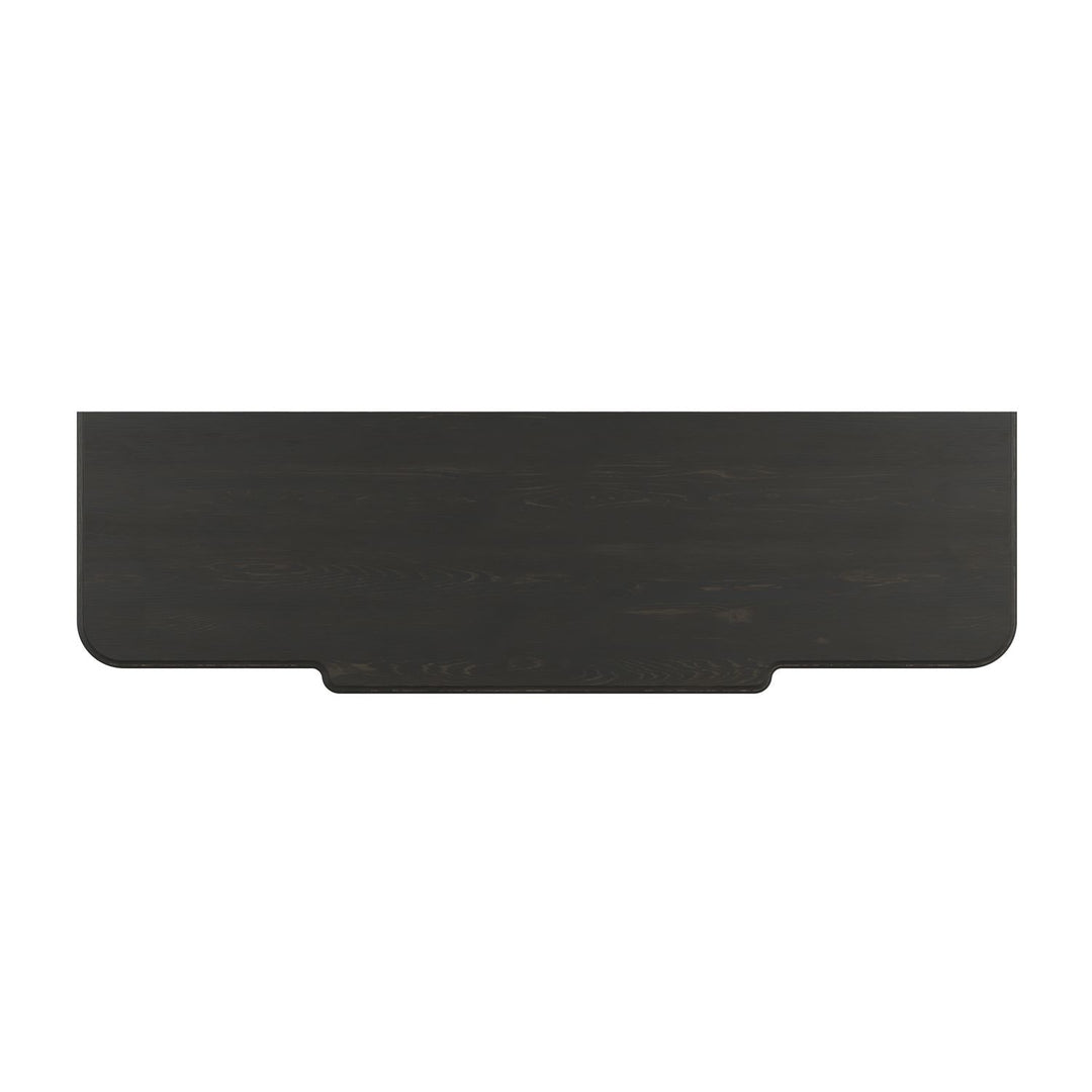 Atrium 12 Drawer Dresser — hand rubbed black with undertones of brown