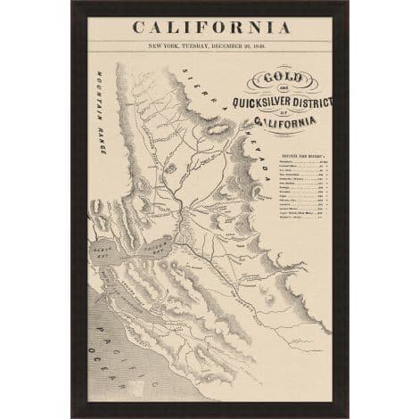 Vintage California Map – France & Son
