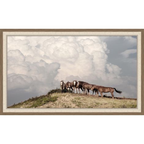Mustangs Gather 1-Wendover-WEND-WTUR0169-Wall Art-1-France and Son
