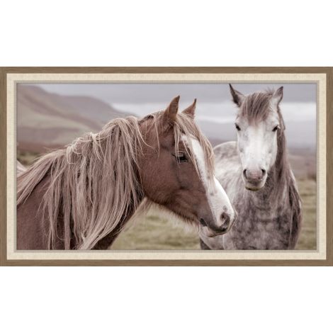 Mustangs Gather 2-Wendover-WEND-WTUR0170-Wall Art-1-France and Son