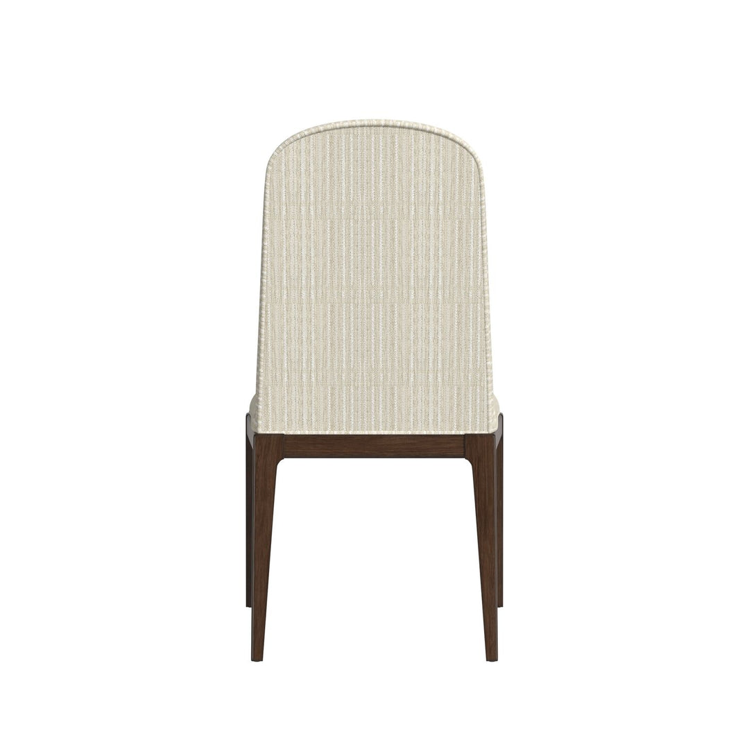 Verge Upholstered Side Chair — Handcrafted Walnut
