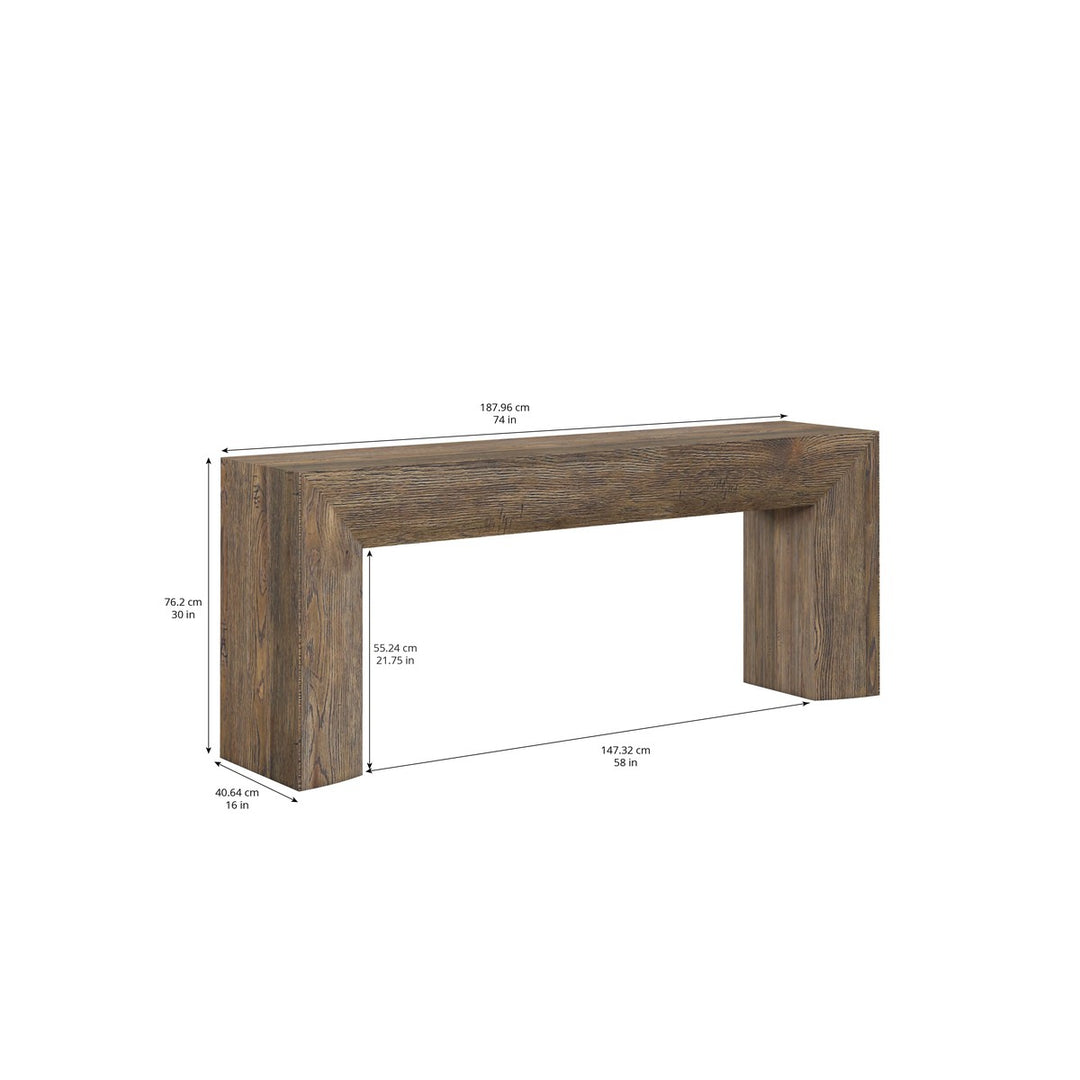 Stockyard Console Table - Brown