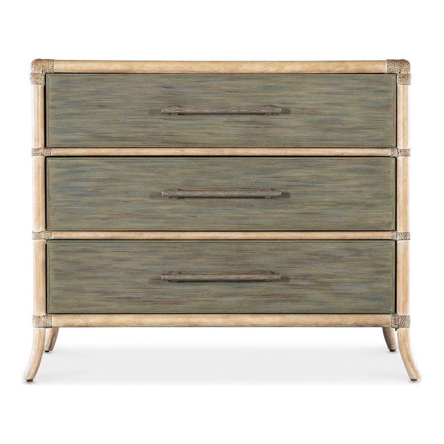 Dressers & Chests Solace Pole Rattan Chest - Greens