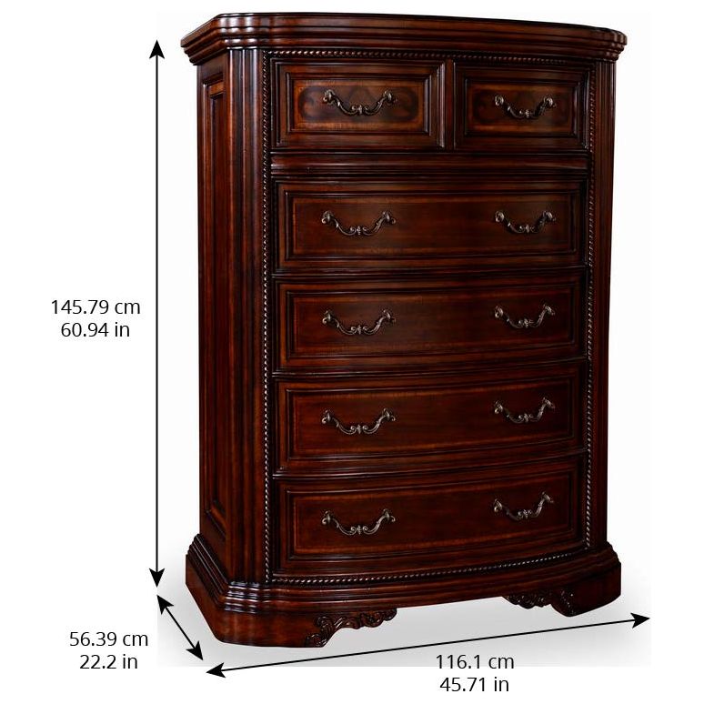 Valencia Drawer Chest - Brown