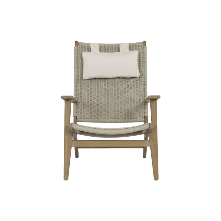 Outdoor Lounge Chairs Coastal Teak Cushionless Highback Chair