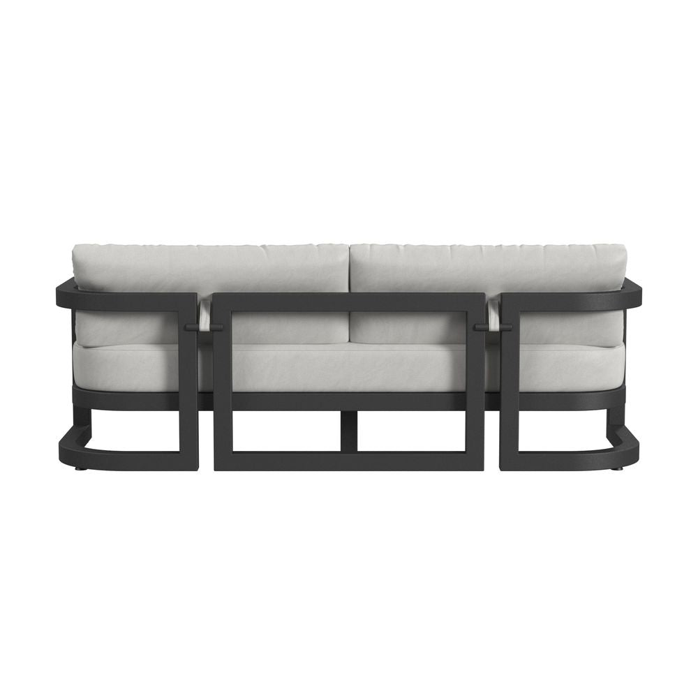 Outdoor Sofas and Sectionals Malibu Sofa in Cast Silver, No Welt